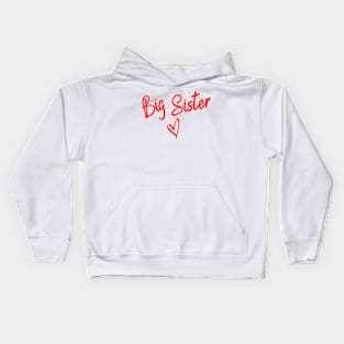 Big sister - boys valentines day - funny Kids Hoodie